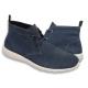 GBX "Amaro" Navy Blue Perforated Genuine Calfskin Chukka Sneaker Boots 137623