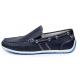 GBX "Ludlam" Dark Navy Blue Vegan Leather Moc Toe Driving Loafers 134893