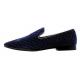 Giorgio Brutini "Chatwal" Navy Blue Diamond Stitched Velvet Slip On Loafer Shoes 176273