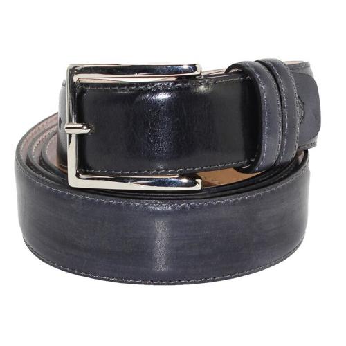 Emilio Franco Grey Genuine Calf Leather Belt 201.