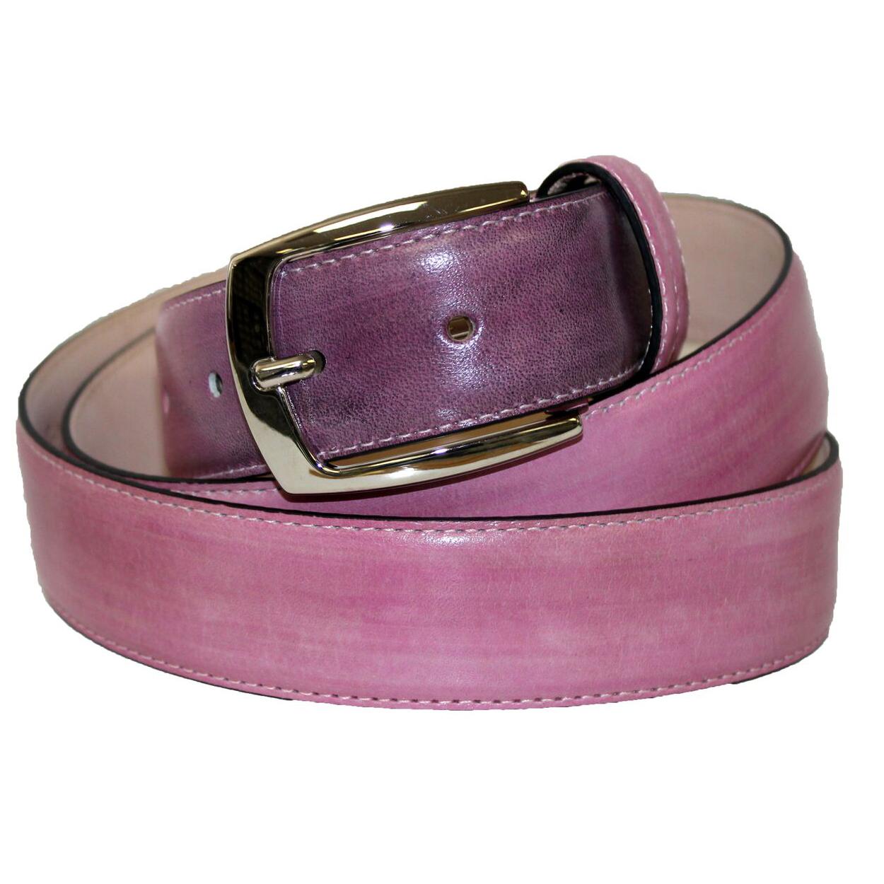 Emilio Franco Pink Genuine Calf Leather Belt 201. - $99.90 :: Upscale ...