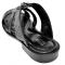 Fennix Italy "Ibiza" Black Genuine All-Over Alligator Slide-In Sandals