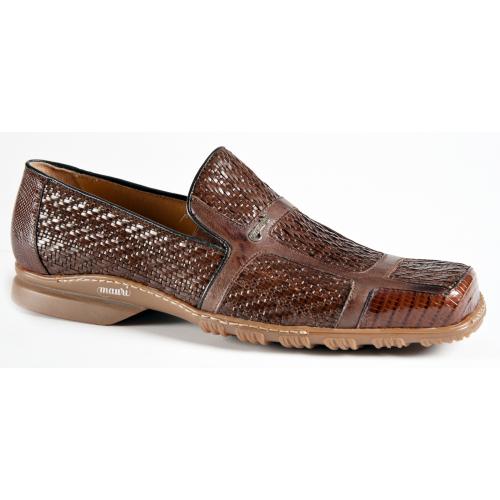 Mauri "9299" Rust / Brown Genuine Tejus / Espiga / Calf Dress Casual Loafers Shoes.