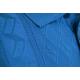 Pronti Royal Blue Knitted Microfiber Casual Short Sleeve Polo Shirt K6332