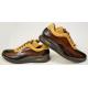 Mauri 8727 Dark Brown / Tabac / Light Caramel Genuine Ostrich Leg Sneakers