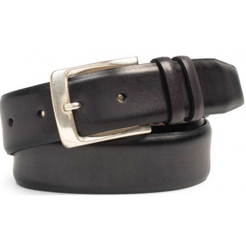 Mezlan AO11111 Black Genuine Calfskin Belt.