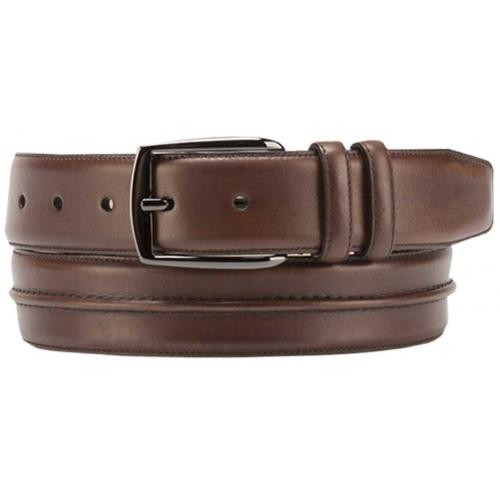 Mezlan AO10834 Brown Genuine Calfskin Belt.