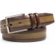 Mezlan AO10946 Olive / Dark Brown Genuine Calfskin Belt.