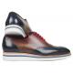 Paul Parkman "187-MIX-NVY" Multicolor Genuine Leather Wingtip Oxfords Oxfords Shoes.