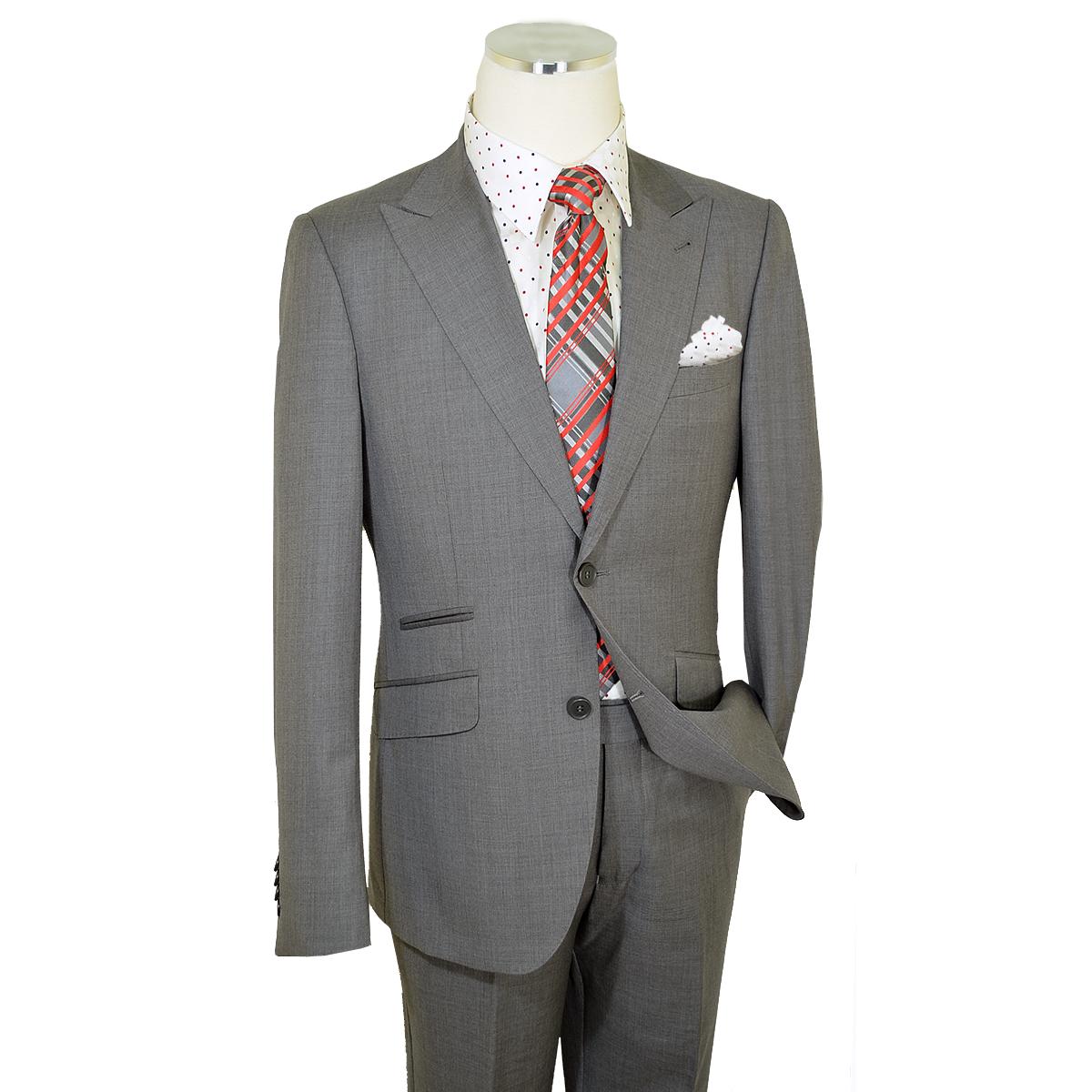 Demi top hat glamour men's suit ice grey 100% made in Italy