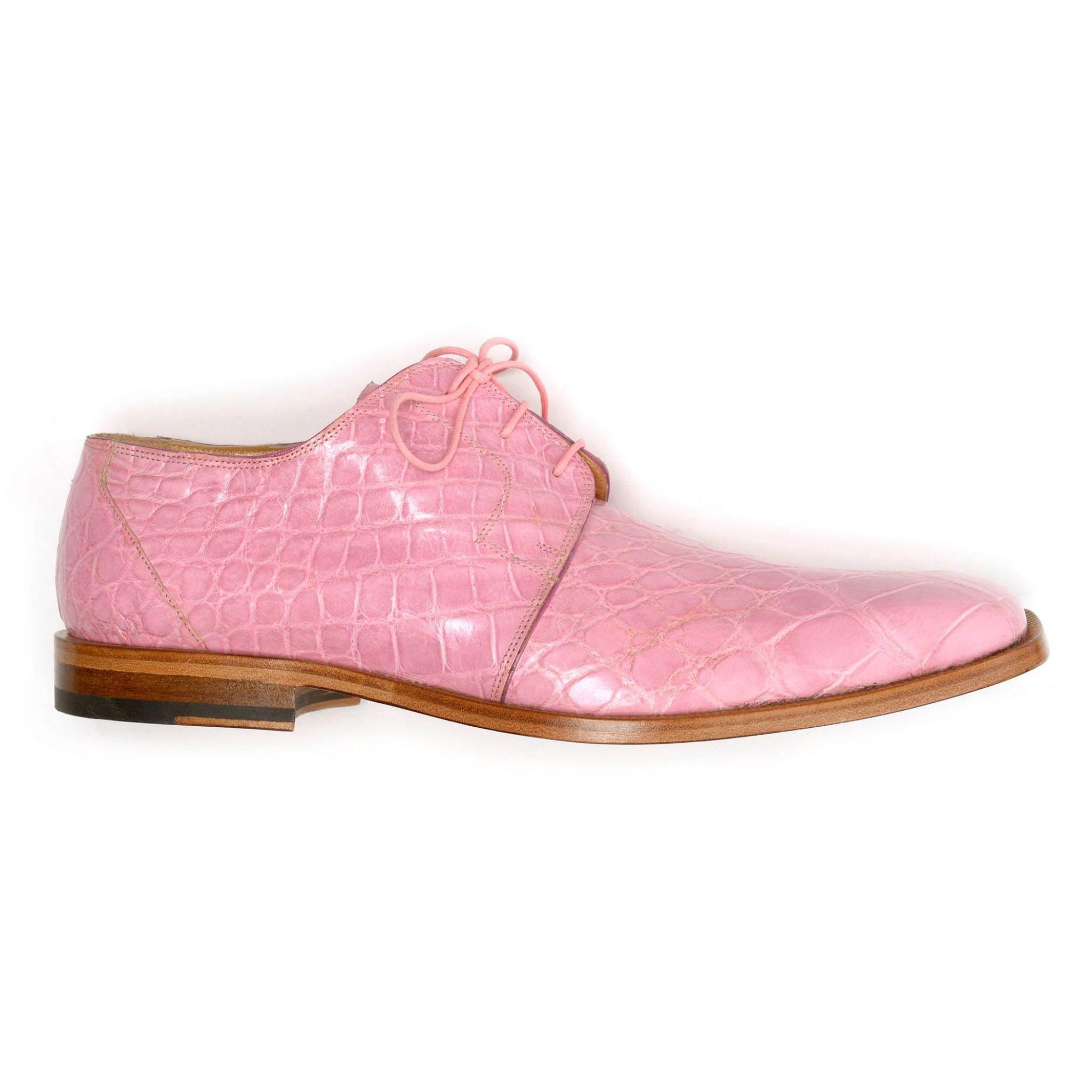Mauri Pink Genuine Alligator Oxford Shoes. - $ :: Upscale Menswear -  
