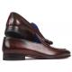 Paul Parkman "4963-BRD" Bordeaux Genuine Crocodile / Calfskin Tassel Loafer Shoes.