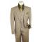 Luciano Carreli Beige / Olive Combo Plaid Super 150's Wool Classic Fit Vested Suit 6298-7208