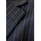 Luciano Carreli Dark Navy / White / Red Pinstipe Super 150's Wool Classic Fit Vested Suit 6298-3511