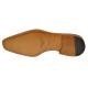 Mezlan "Soka" White / Black Genuine Deerskin / Polished Calfskin Cap Toe Shoes 15089