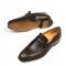 Mezlan "G103" Graphite Genuine Calfskin Penny Loafer Shoes.