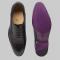 Mezlan "G107" Blue Genuine Calfskin Plain Toe Oxford Shoes.