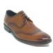 Carrucci Cognac Genuine Calfskin Hand Braided Leather Woven Oxford Shoes KS886-14.