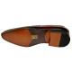 Carrucci Cranberry Red Burnished Calfskin Leather Bit Loafer Shoes KS503-02