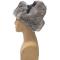 Winter Fur Natural / Black Genuine Rabbit Fur Hat W05H01BK.