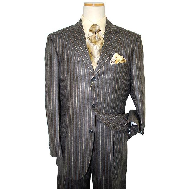 Luxurious 100% Super Fine Italian Wool Charcoal Grey Suit