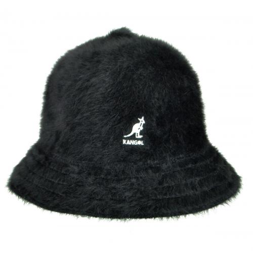 Kangol Black Furgora Genuine Angora Rabbit Fur Bucket Hat K3017ST