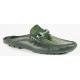 Mauri "Agate" 3482 Grey Genuine Ostrich Leg Loafer Shoes.