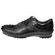 Los Altos Black Genuine Crocodile Tail / Perforated Lambskin Sneakers ZC090105