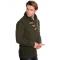 LCR Olive Green Shawl Collar Pull-Over Modern Fit Wool Blend Sweater 5577