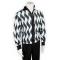 Silversilk Black / White Zip-Up Elbow Patched Microsuede / Sweater Outfit 7362