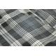 Prestige Black / White / Grey Plaid Flat Front Wool Blend Classic Fit Slacks PLD-105