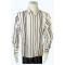 Pronti Off-White / Black Polka Dot / Striped Design Long Sleeve Shirt S6353