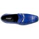 Mauri "Regal" 4894/2 Royal Blue / Burnished Genuine Baby Alligator Hand Painted Loafer Shoes.