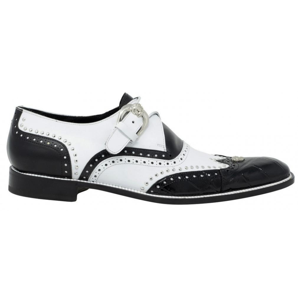 Mauri Godfather Men's Designer Shoes Purple & Amethyst Alligator / Calf-Skin Leather Dress Monk-Straps Loafers 3051 (MA5310) (Special Order)