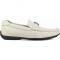 Stacy Adams "Cyd" White PU Leather Moc Toe Driving Loafers 25264-100