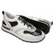 Mauri 6199/1 Black / White Genuine Baby Crocodile / Calfskin Tennis Sneakers
