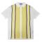 Stacy Adams White / Yellow / Camel Button Up Knitted Short Sleeve Shirt 8201