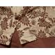 Silversilk Camel / Brown Linen Blend Burnout Short Sleeve Outfit 8602
