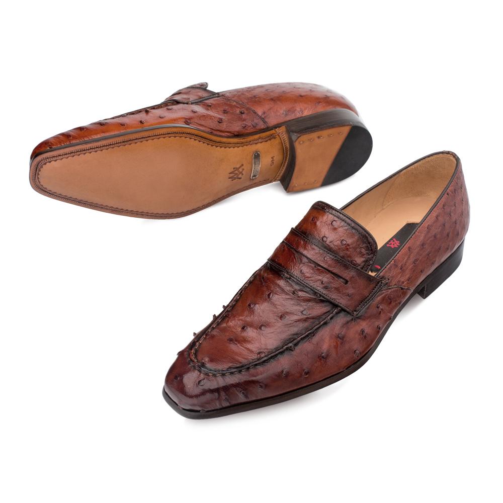 Mezlan Lisbon Brandy Genuine Ostrich Loafer Shoes 4561-S. - $695.00 ...