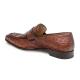 Mezlan "Lisbon" Brandy Genuine Ostrich Loafer Shoes 4561-S.