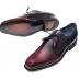 Mezlan "Bertone'' Burgundy Genuine Calfskin Plain Toe Oxford Shoes 9341.
