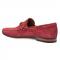 Mezlan "Marcello'' Red Genuine Hand-Burnished Suede Moccasin Shoes 7272.