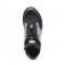 Mauri 8741/2 "Crowne" Black / Grey Genuine Ostrich Leg / Hornback Crocodile / Mauri Fabric Sneakers.