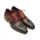 Paul Parkman PP22F75 Green / Camel / Boredeaux Genuine Leather Wingtip Oxford Shoes