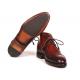 Paul Parkman "144BRW68" Brown Hand-Painted Genuine Calfskin Cap Toe Chukka Boots