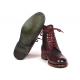Paul Parkman "824BRD65" Bordeaux / Navy Genuine Italian Calfskin Leather Derby Boots
