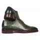 Paul Parkman "56GRN37" Green Marble Genuine Italian Calfskin Oxford Shoes