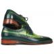 Paul Parkman "6931GRN" Green / Olive Genuine Calfskin Wingtip Derby Shoes