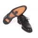 Paul Parkman "5254BLK'' Black Genuine Calfskin Embossed Leather Derby Shoes