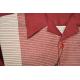 Montique Burgundy / White Woven Sectional Design Long Sleeve Outfit 2008
